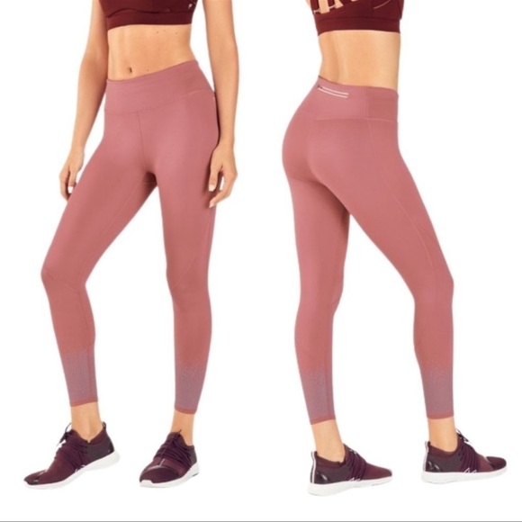 Fabletics Women's Mid-Rise Statement Ultracool Legging 7/8 Mauve Blush S NWT - Picture 1 of 7